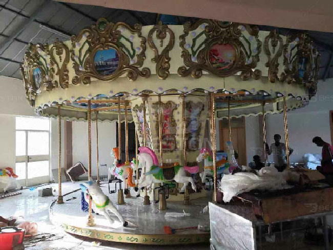 Carousel ride for indoor use